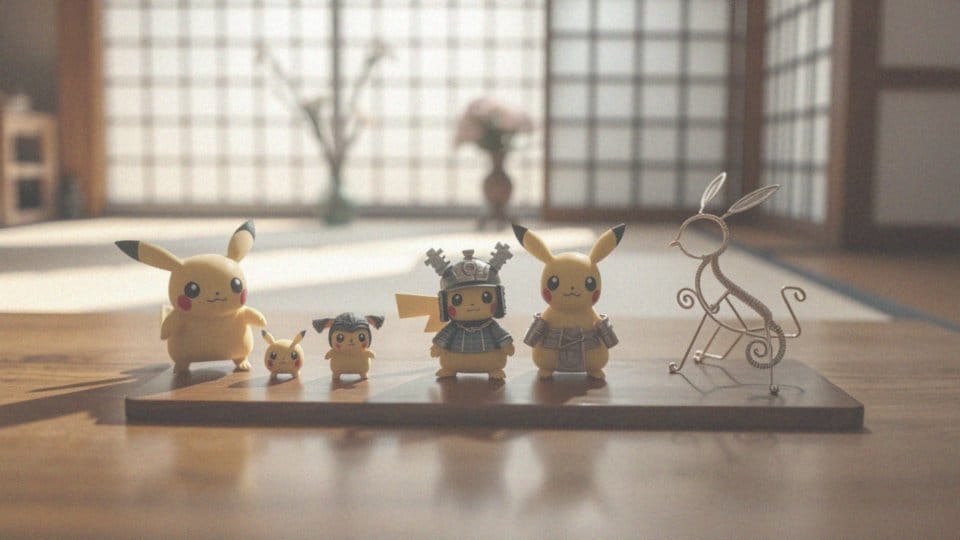 Jakie są najpopularniejsze stylizacje Pikachu w sztuce japońskiej?
