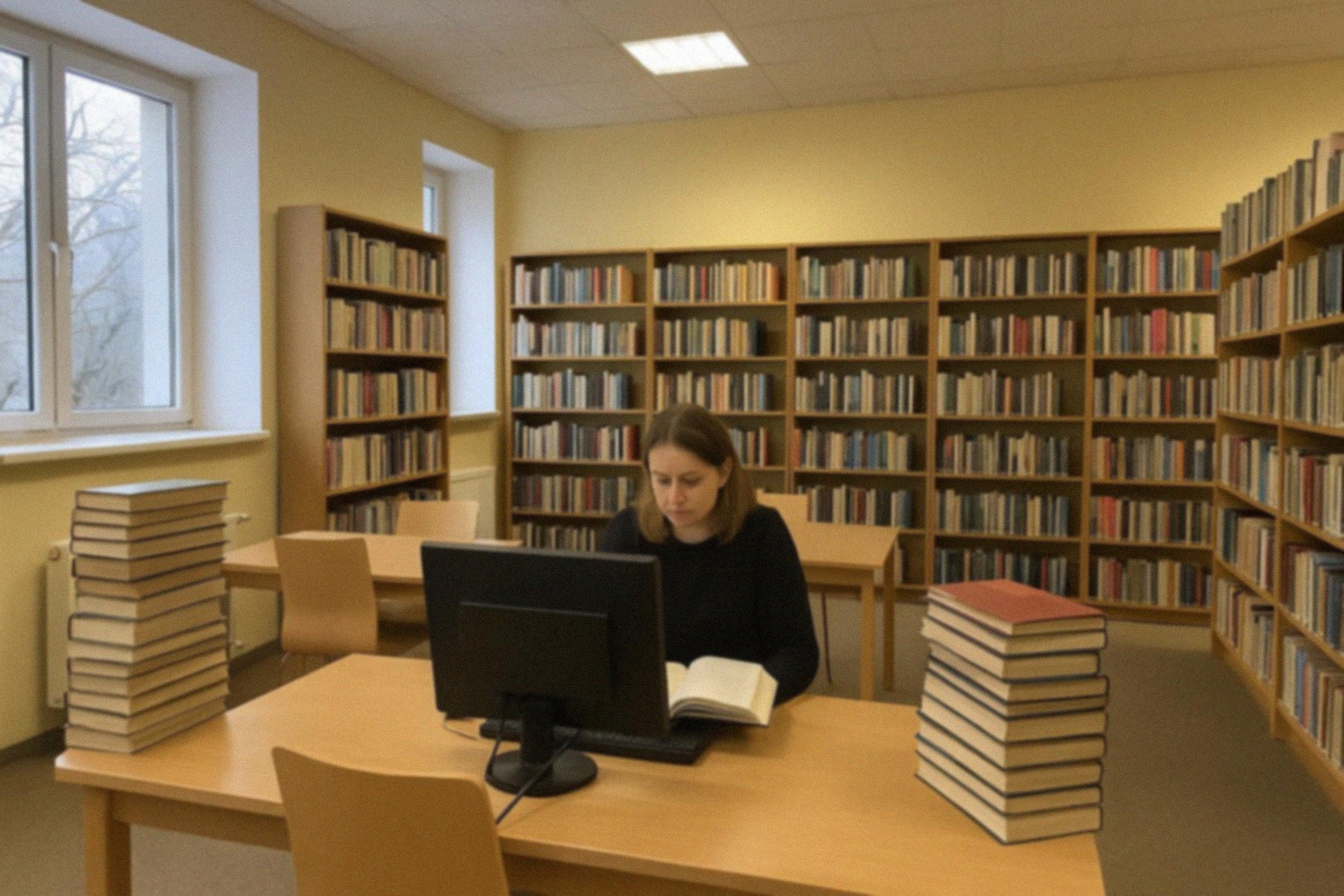 Spotkanie przedszkolaków z bibliotekarzem w Skarżysku-Kamiennej