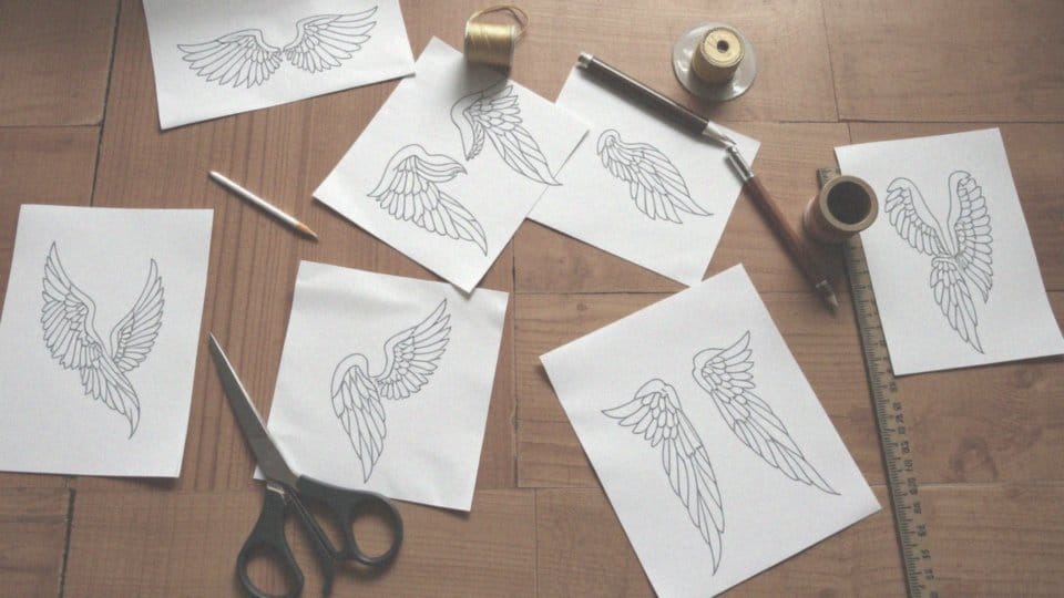Skrzydła anioła szablon do druku – pomysły i inspiracje